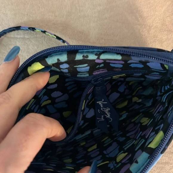Vera Bradley Indigo Pop Expandable Wristlet Wallet, Navy/Floral, Retired - Picture 6 of 9